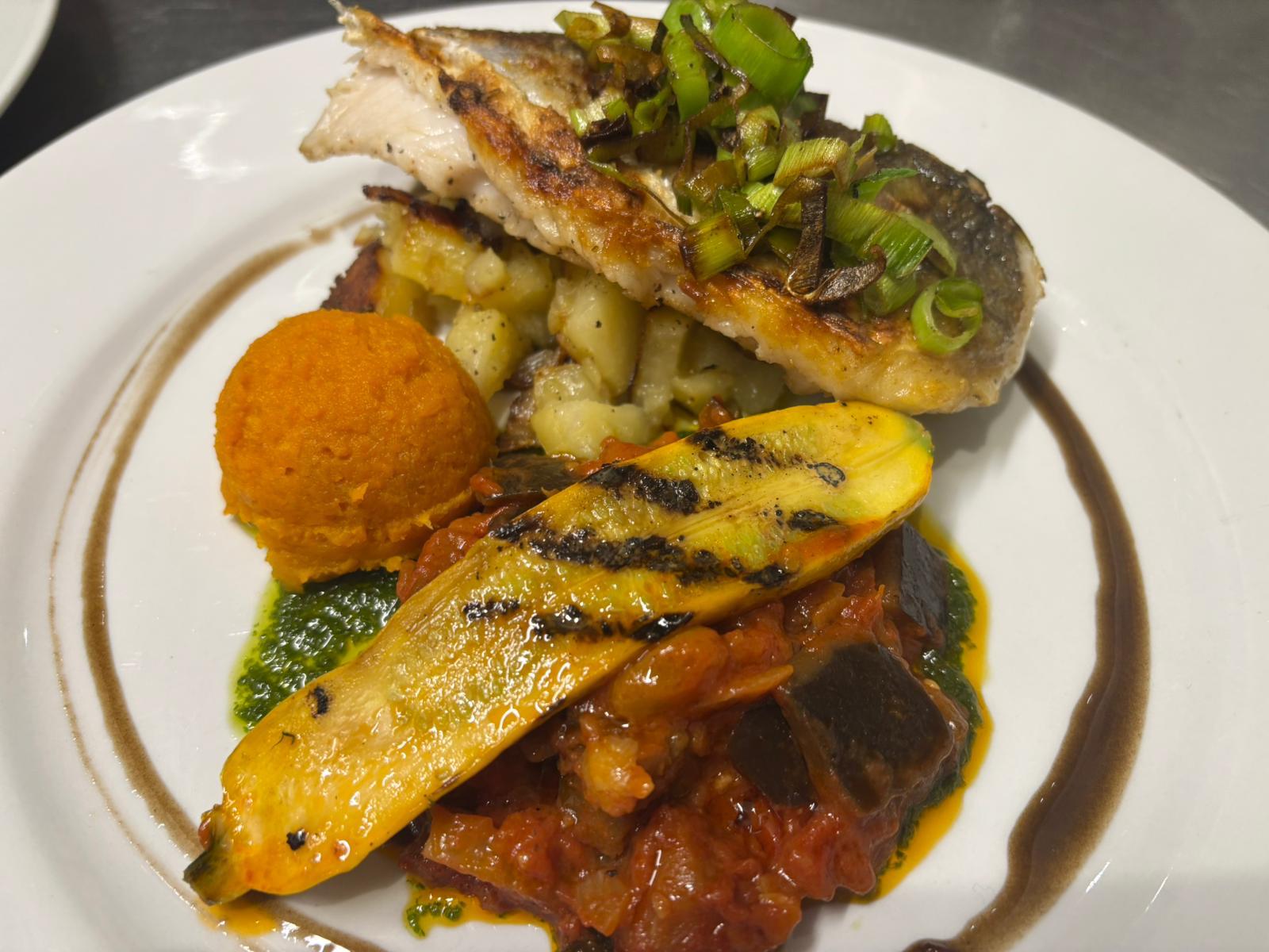 Dos de poisson poêlé, légumes du soleil